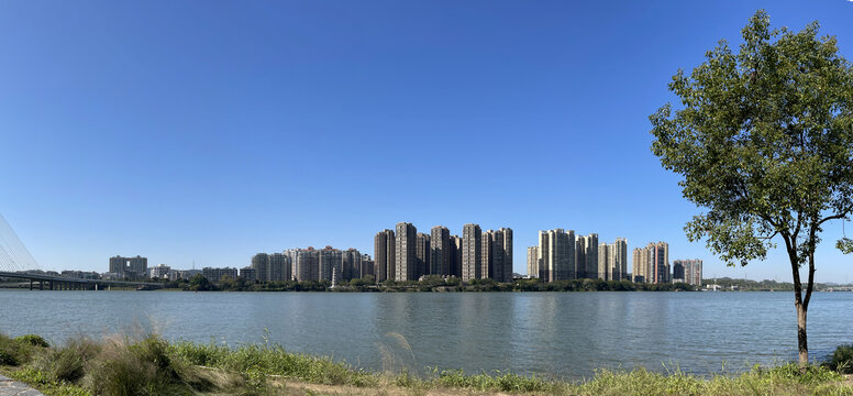 东江楼盘水景豪宅实拍高清全景