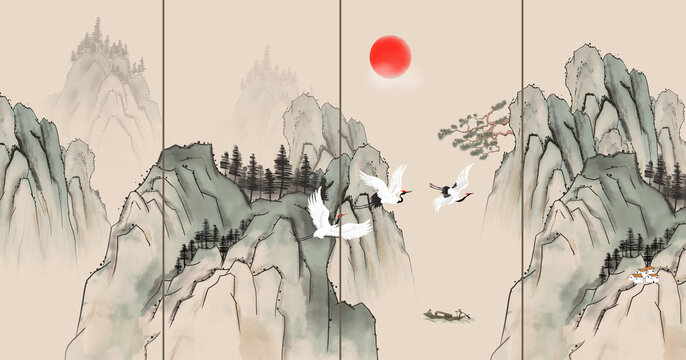 新中式古典山水畫