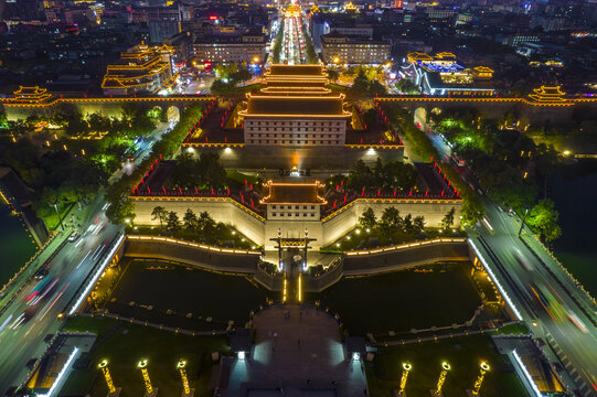 西安南门夜景