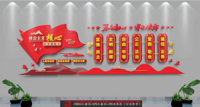 社會(huì)主義核心價(jià)值觀文化墻