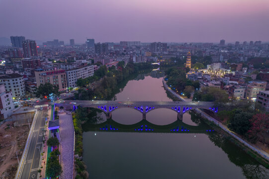 罗定市夜景