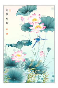 荷塘雙嬌