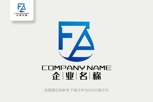 FA标志FA字母logo