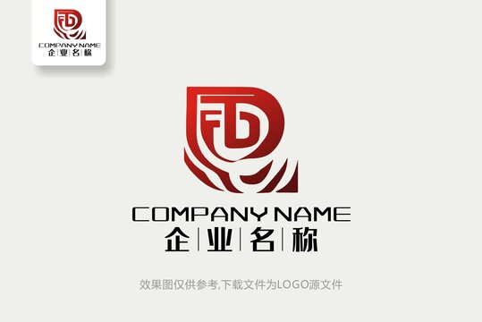 FD标志FD字母logo