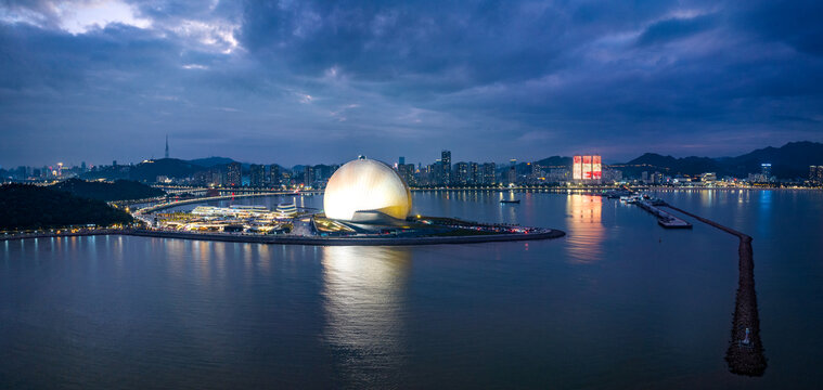 珠海海韵城大剧院夜景