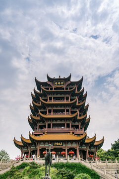 中国武汉的黄鹤楼景区