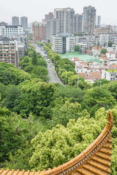 中国武汉的黄鹤楼景区