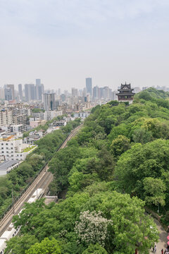 中国武汉的黄鹤楼景区