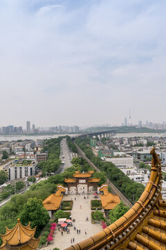 中国武汉的黄鹤楼景区