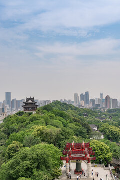 中国武汉的黄鹤楼景区