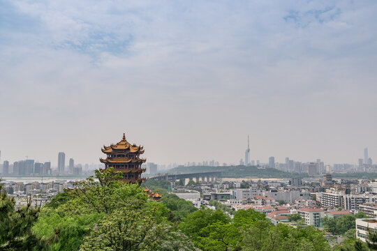 中国武汉的黄鹤楼景区