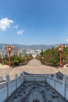 云南玉溪新平县城市风景