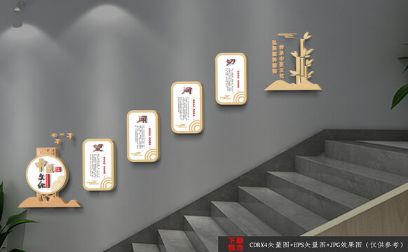 中醫(yī)樓道文化墻