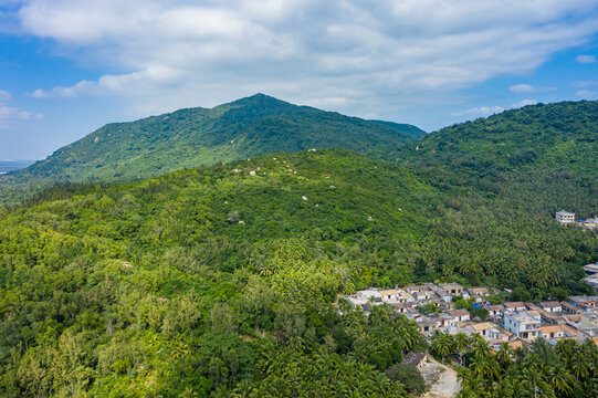 海南文昌铜鼓岭海滨山地峰岭