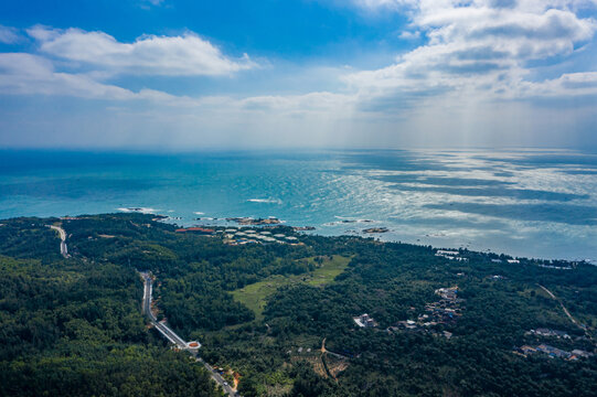 海南文昌石头公园海角海蚀地貌