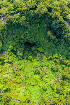 海口火山口国家地质公园航拍图