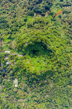 海口火山口国家地质公园航拍图