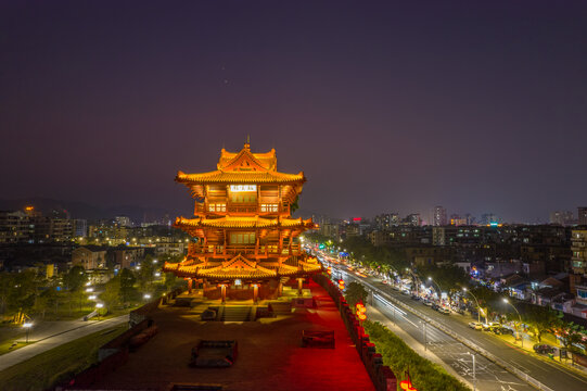 肇庆市披云楼夜景