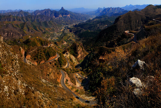 俯瞰太行山风光