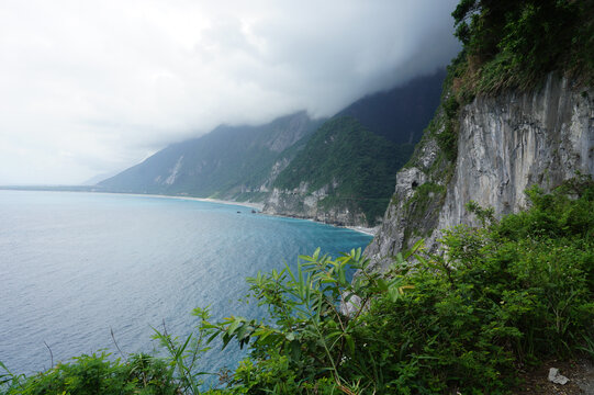 台湾花莲海岸线