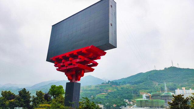 仿古中式风格造型LED显示屏