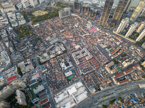 上海城市航拍景色