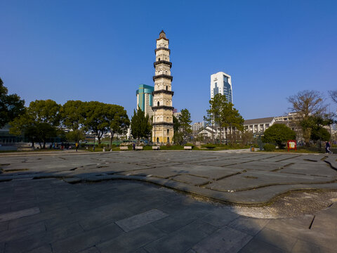 绍兴城市广场大善塔