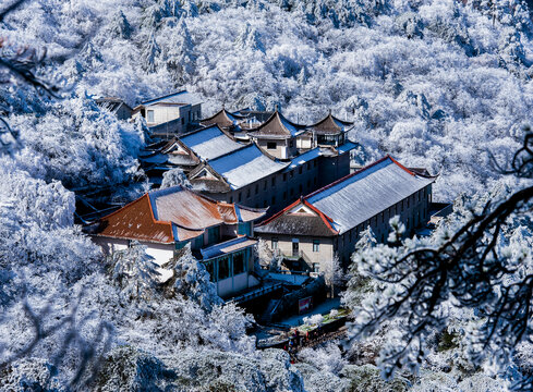 黄山雪景