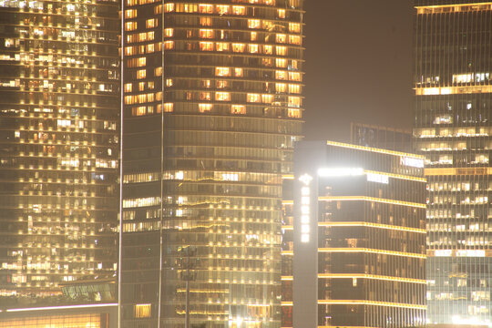 广州市现代城市夜景