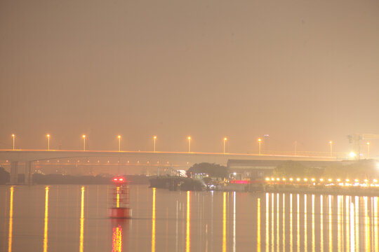 广州市现代城市夜景