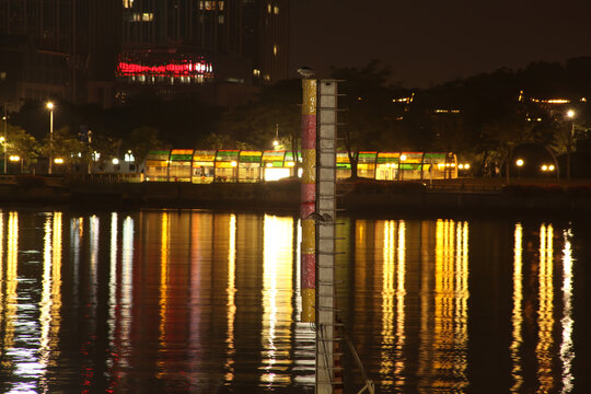 广州市现代城市夜景