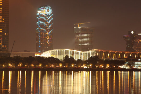 广州市现代城市夜景