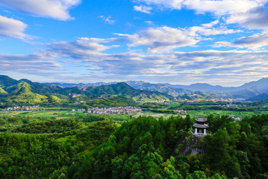 丽水莲都高山田园风光