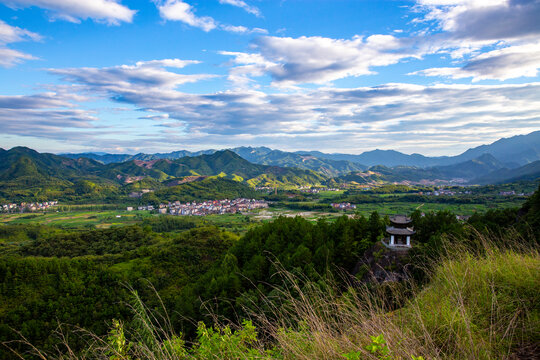 丽水莲都高山田园风光