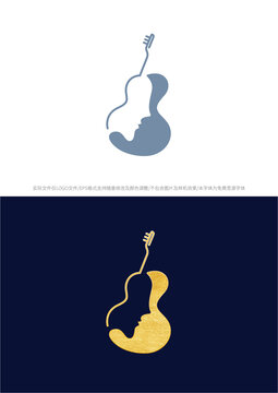 乐器女人logo商标标志