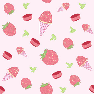 草莓满印