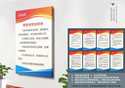 微型消防站規(guī)章制度牌