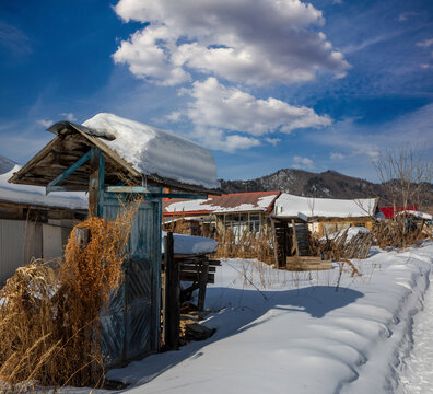 冬天雪村风光