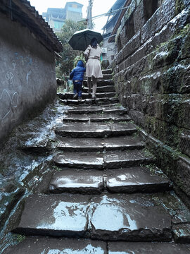 老街雨巷