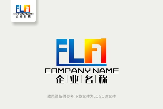 FL标志FL字母logo