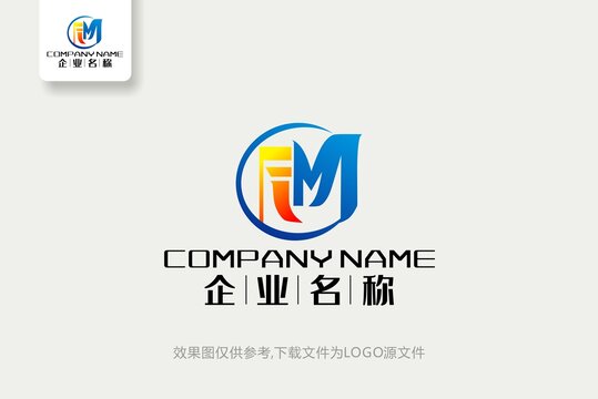 FM标志FM字母logo