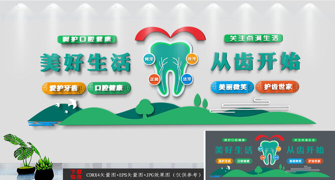 牙科文化墻