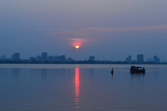 越南河内夕阳