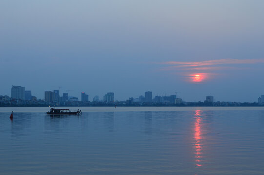 越南河内夕阳