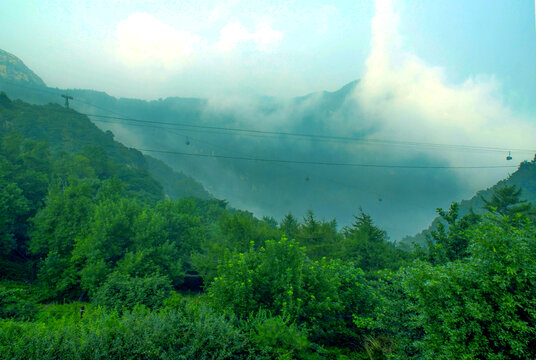 景区山间吊索