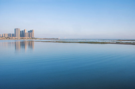 泉州湾海湾风光