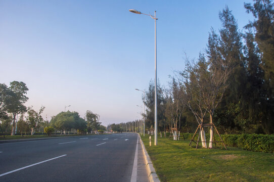 晋江沿海大通道道路景观