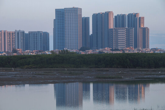 泉州东海湾高楼大厦