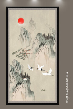 輕奢古典山水掛畫
