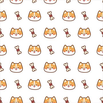 四方連續(xù)圖小狗